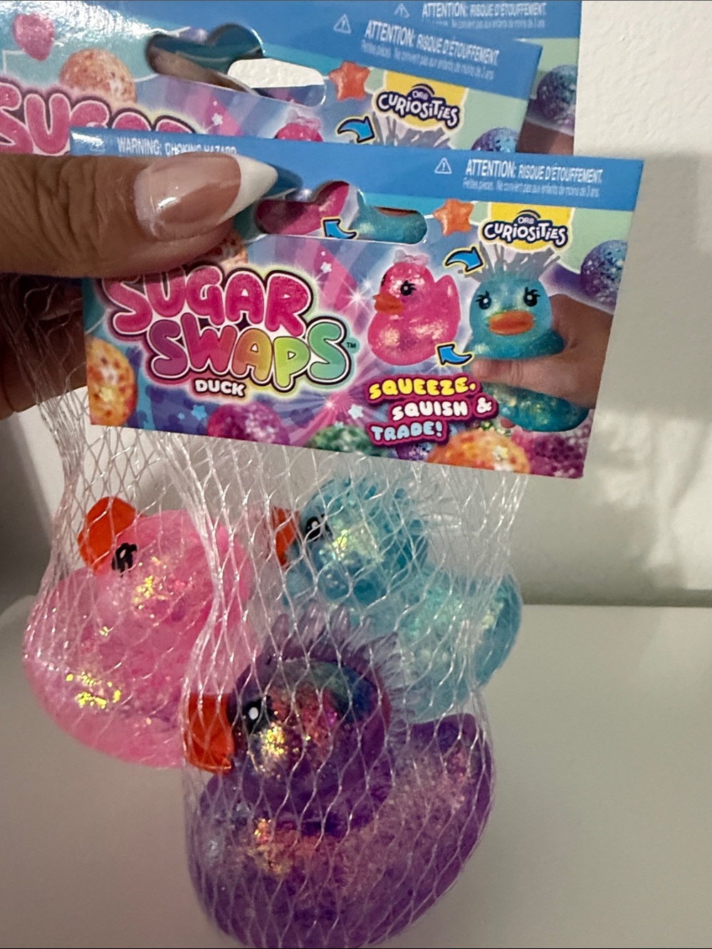 Sugar Swaps Glitter Duck Trio - Pink, Blue & Purple